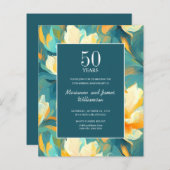 50e Jubileum Sinaasappel Blauwgroen geschilderde b (Voorkant / Achterkant)