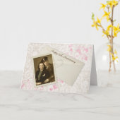 50e Jubileum Snapshot op Damask Kaart (Gele Bloem)