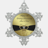 50e Jubileum Snowflake Ornament (Voorkant)