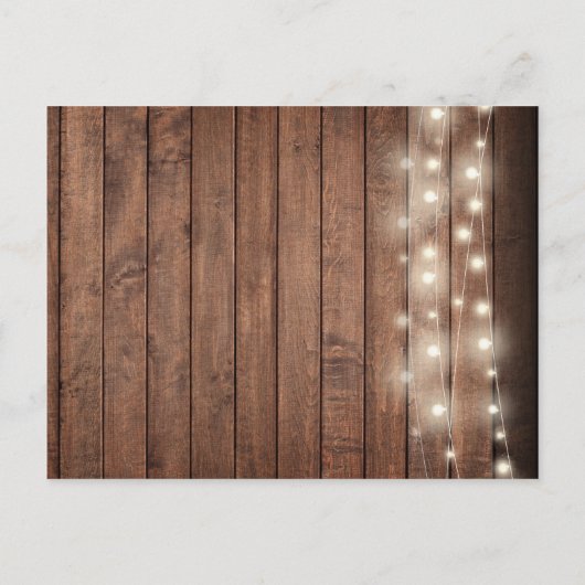 50e Jubileum Sparen de Datum Rustic Floral Aankondigingskaart (Achterkant)