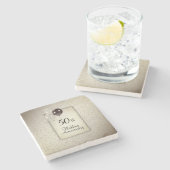 50e Jubileum Steen Onderzetter (Zijkant)