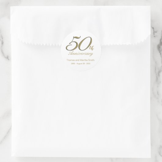 50e Jubileum Sticker Envelope Seal (Tas)