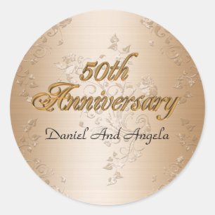 50e Jubileum Sticker O9R Dank u