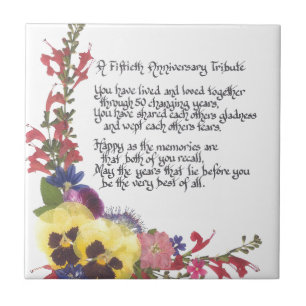 50e Jubileum Tegeltje