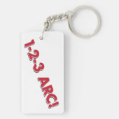 50e Jubileum Tweezijdige Sleutelhanger (achterkant)