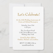 50e Jubileum Uitnodiging CHAMPAGNE Roos V01A (Achterkant)