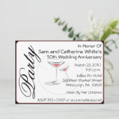 50e Jubileum Uitnodiging Cocktails (Staand voorkant)