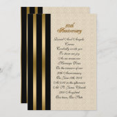 50e Jubileum Uitnodiging elegant (Voorkant / Achterkant)