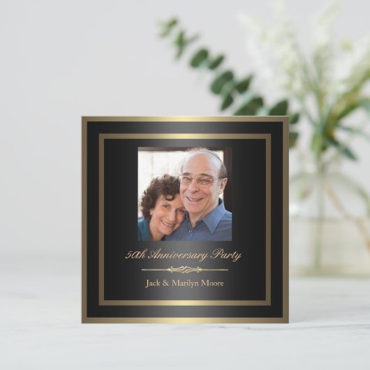 50e Jubileum Uitnodiging - Foto (Staand voorkant)