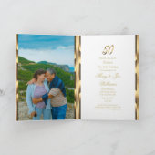 50e Jubileum Uitnodiging Golden Wedding (Binnen)