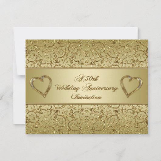 50e Jubileum Uitnodiging Kaart (Voorkant)