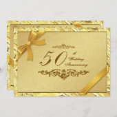 50e Jubileum Uitnodiging Kaart (Voorkant / Achterkant)