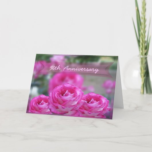 50e Jubileum Uitnodiging Kaart (Voorkant)