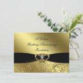 50e Jubileum Uitnodiging Kaart (Staand voorkant)