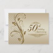 50e Jubileum Uitnodiging Kaart (Voorkant)