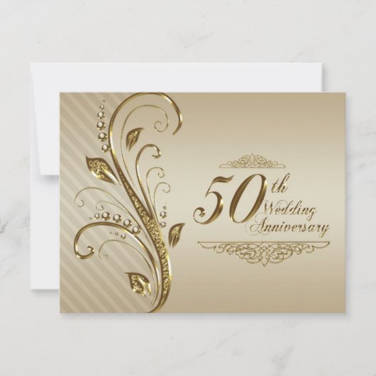 50e Jubileum Uitnodiging Kaart (Voorkant)
