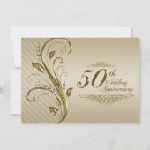 50e Jubileum Uitnodiging Kaart (Voorkant)