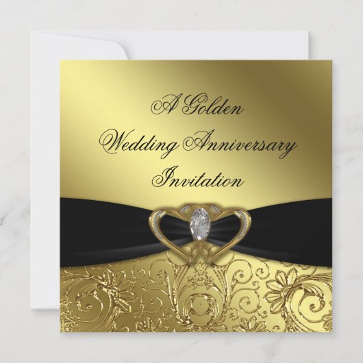 50e Jubileum Uitnodiging Kaart (Voorkant)