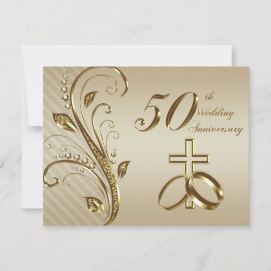 50e Jubileum Uitnodiging Kaart (Voorkant)