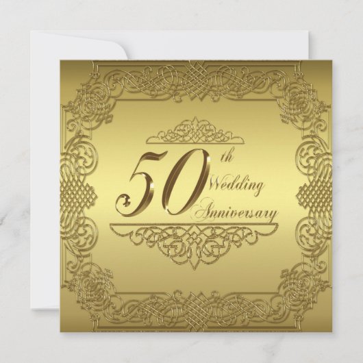 50e Jubileum Uitnodiging Kaart (Voorkant)