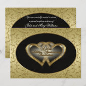 50e Jubileum Uitnodiging Kaart (Voorkant / Achterkant)