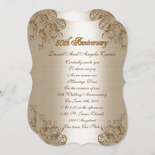 50e Jubileum Uitnodiging tot herroeping (Voorkant / Achterkant)