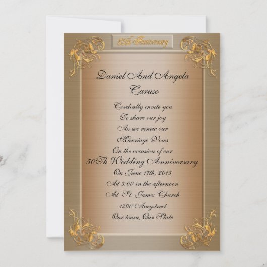 50e Jubileum Uitnodiging tot herroeping (Voorkant)
