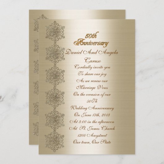 50e Jubileum Uitnodiging tot herroeping (Voorkant / Achterkant)