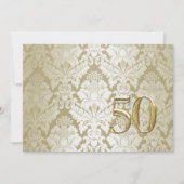 50e Jubileum Uitnodiging voor bruiloft Classy Dama (Voorkant)