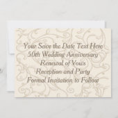 50e Jubileum uitnodigingen, 5 tekstvak Sjablonen (Achterkant)