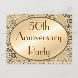 50e Jubileum  uitnodigingen Briefkaarten