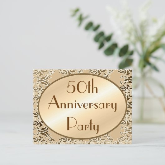 50e Jubileum  uitnodigingen Briefkaarten