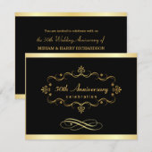 50e Jubileum Uitnodigingen - Speciale overeenkomst (Voorkant / Achterkant)