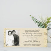 50e Jubileum Uitnodigingen - Victoriaans Floral (Staand voorkant)