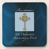 50e Jubileum van de Orde van Pristen Drankjes Onderzetter (Voorkant)