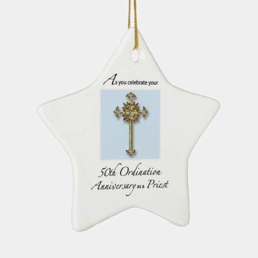 50e Jubileum van de Orde van Pristen Keramisch Ornament (Rechts)