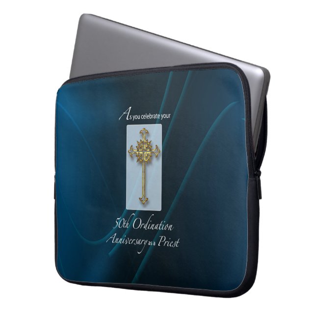 50e Jubileum van de Orde van Pristen Laptop Sleeve (Voorkant Links)