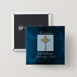 50e Jubileum van de Orde van Pristen Vierkante Button 5,1 Cm