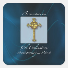 50e Jubileum van de Orde van Pristen Vierkante Sticker