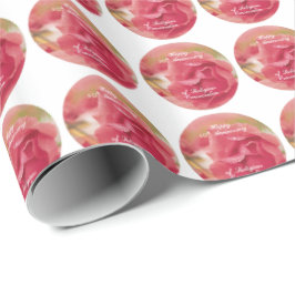 50e Jubileum van de religieuze overtuiging roze Ro Cadeaupapier