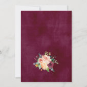 50e Jubileum van het huwelijk Burgundy - Tuurlijk  Kaart (Achterkant)