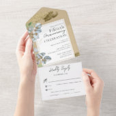 50e Jubileum van het huwelijk in één uitnodiging (Afscheurbaar)