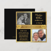 50e Jubileum van het Weddenschap Hartelijk Foto Ui Kaart (Voorkant / Achterkant)