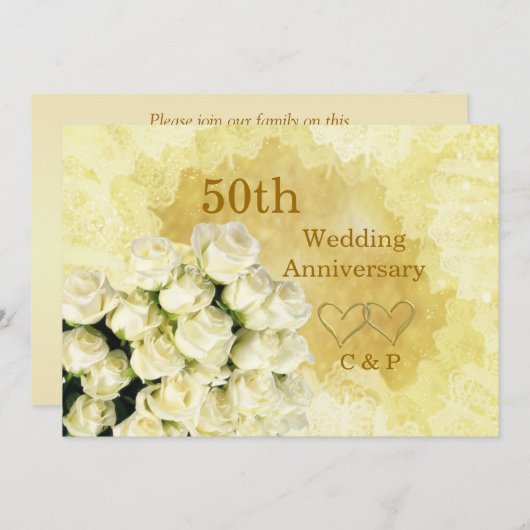 50e Jubileum van het Weddenschap met witte robots Kaart (Voorkant / Achterkant)