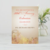 50e Jubileum van Orde, priester Kaart (Staand voorkant)