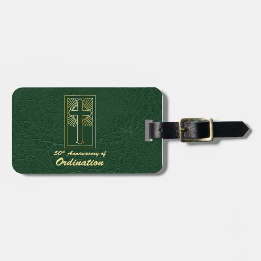  50e Jubileum van Ordination Green Bagagelabel (Voorkant horizontaal)