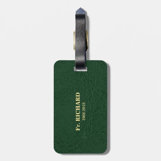  50e Jubileum van Ordination Green Bagagelabel (Achterkant verticaal)