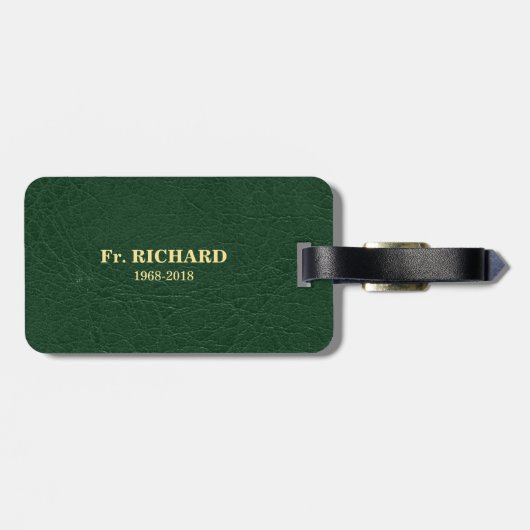  50e Jubileum van Ordination Green Bagagelabel (Achterkant horizontaal)