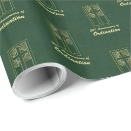  50e Jubileum van Ordination Green Cadeaupapier