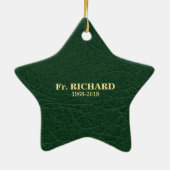  50e Jubileum van Ordination Green Keramisch Ornament (Achterkant)